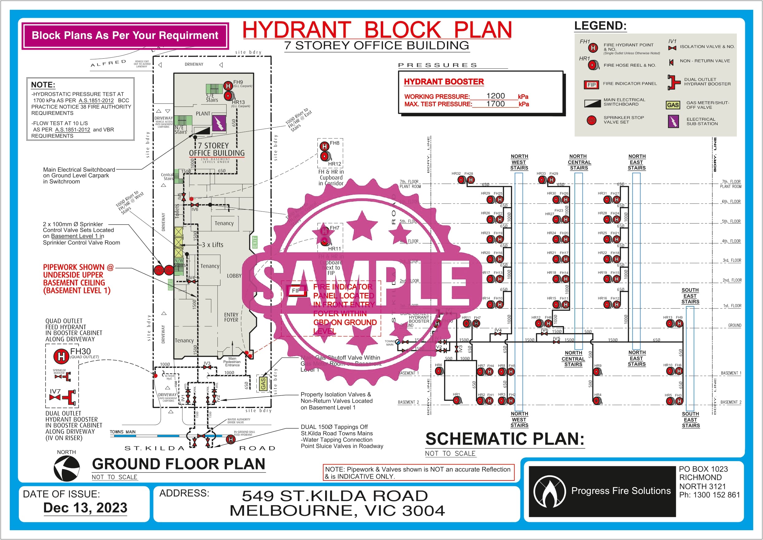 Fire Hydrant Block Plans